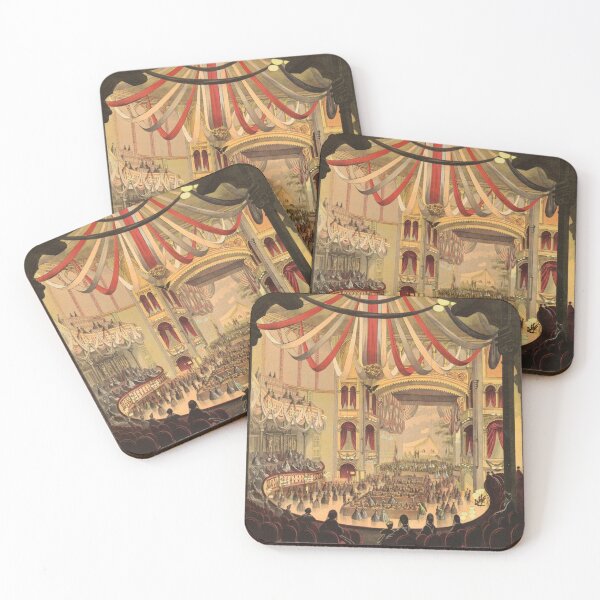 Item preview, Vintage Architect Print - Brooklyn Academy of Music 19th century designed and sold by KnightandMoon.