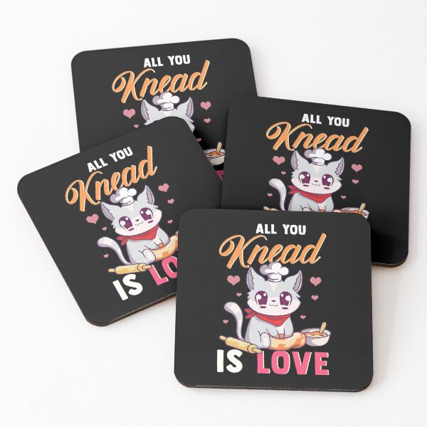 Item preview, Cute All You Knead Is Love Cat Kneading Pun designed and sold by perfectpresents.