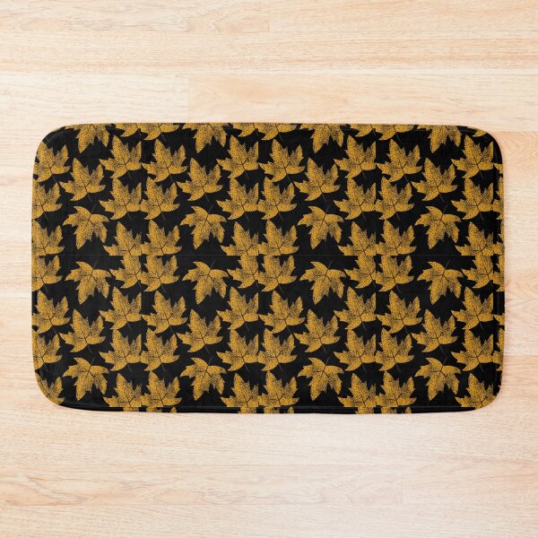 Item preview, GOLDEN LEAF BLACK BACKGROUND DESIGN designed and sold by Deeparsh.