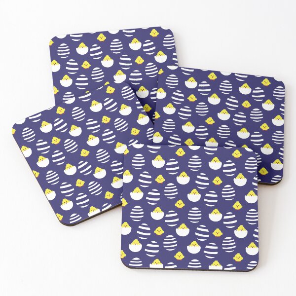Item preview, Blue Happy Easter Egg Pattern designed and sold by Siu-Hong Mok.