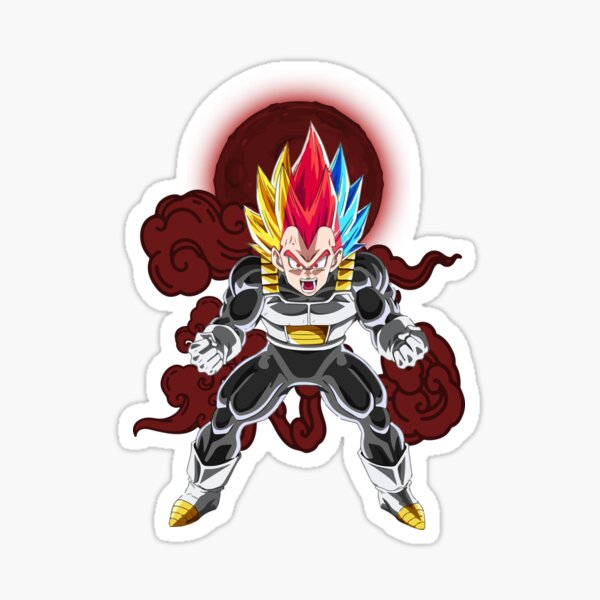 King Vegeta Stickers Redbubble - roblox decal vegeta black