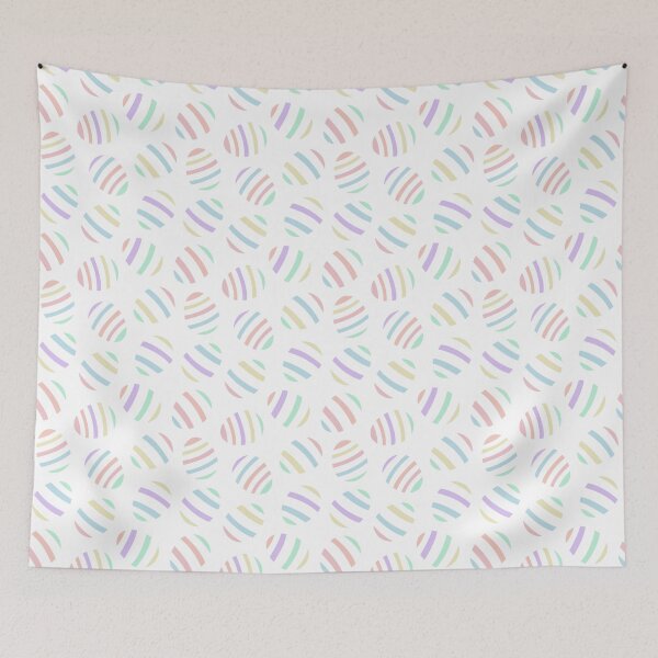 Item preview, Pastel Rainbow Easter Egg Pattern designed and sold by Siu-Hong Mok.