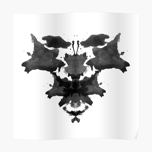 Rorschach inkblot test - Psychology Design Poster
