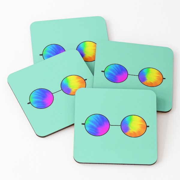 Aperçu de l'œuvre Lunettes Tie Dye Hippie créée et vendue par WillowTee.