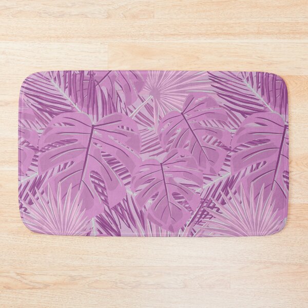Artikelvorschau, Tropisches Palmblatt-Design im Hampton-Stil in Lila / Rosa. entworfen und verkauft von LaBellCreative.