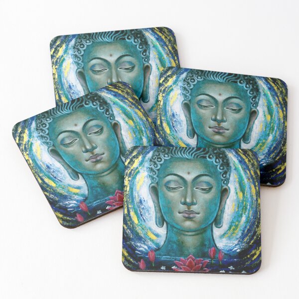Item preview, Buddha painting on canvas  designed and sold by SEEMAFINEART.