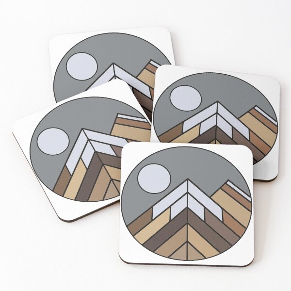 Item preview, Simplistic Mountains with Moon designed and sold by GardenOfWhimsy.