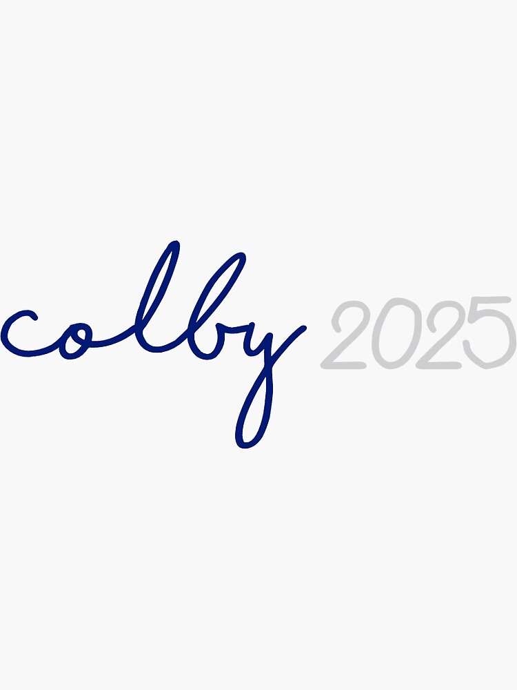 "colby 2025 sticker" Sticker by maliacampain Redbubble