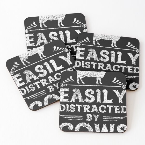Item preview, Easily Distracted By Cows Funny Cow Farmer Gifts designed and sold by Grewal21.