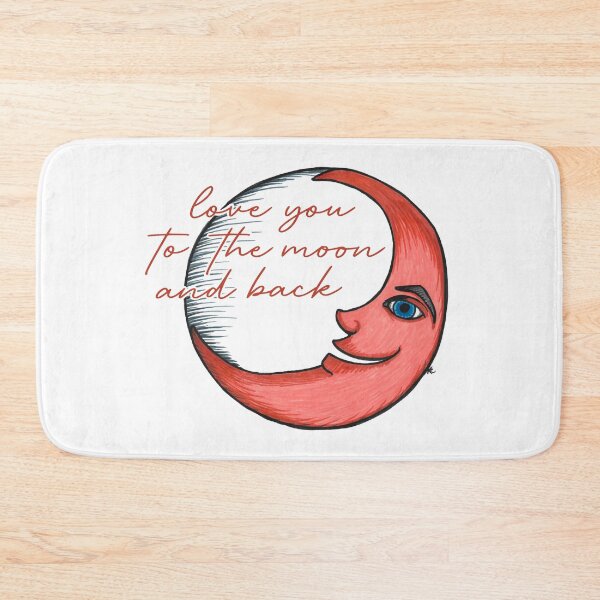 Item preview, Smiling Crescent Moon - Love You To The Moon And Back designed and sold by The White Bat.
