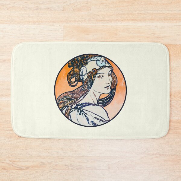 Item preview, Art Nouveau Style Woman Looking Back Watercolor designed and sold by Terry Bain.