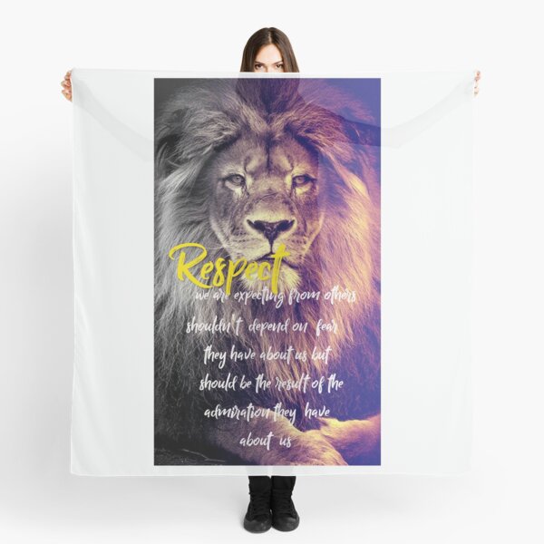 Lion Quotes Scarves Redbubble