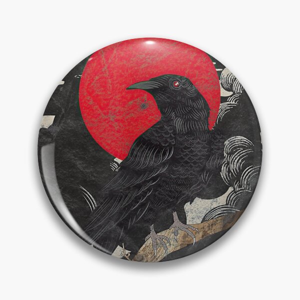 Item preview, Red Moon Graphic Black Crow designed and sold by ryanpensyp.