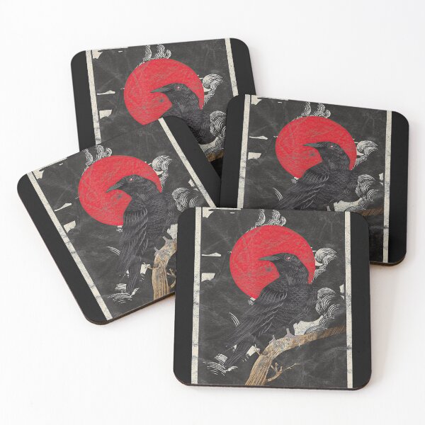 Item preview, Red Moon Graphic Black Crow designed and sold by ryanpensyp.