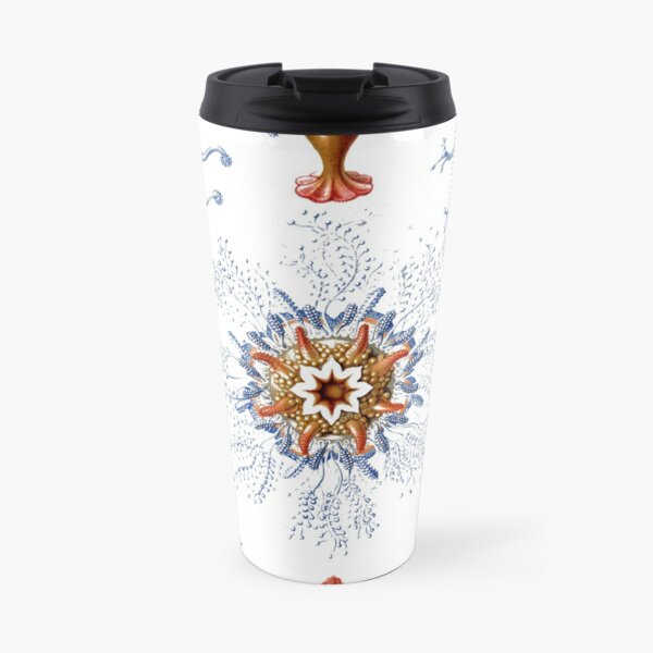 Haeckel Siphonophorae. Siphonophorae is an order of Hydrozoans, a class of marine organisms belonging to the phylum Cnidaria Travel Mug