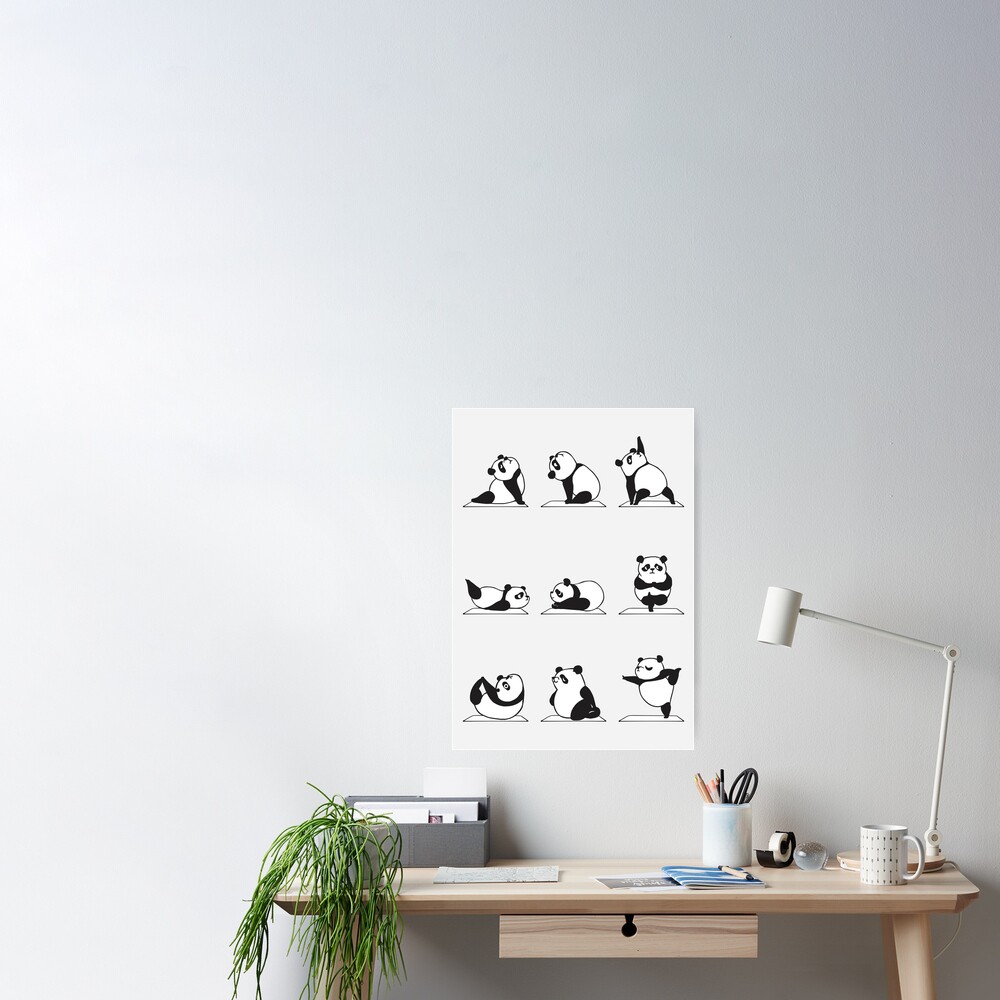 Panda Yoga, an art print by huebucket - INPRNT