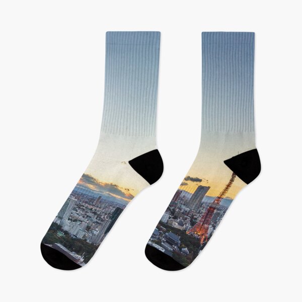 Item preview, Tokyo top view sunset designed and sold by TravelDrone.