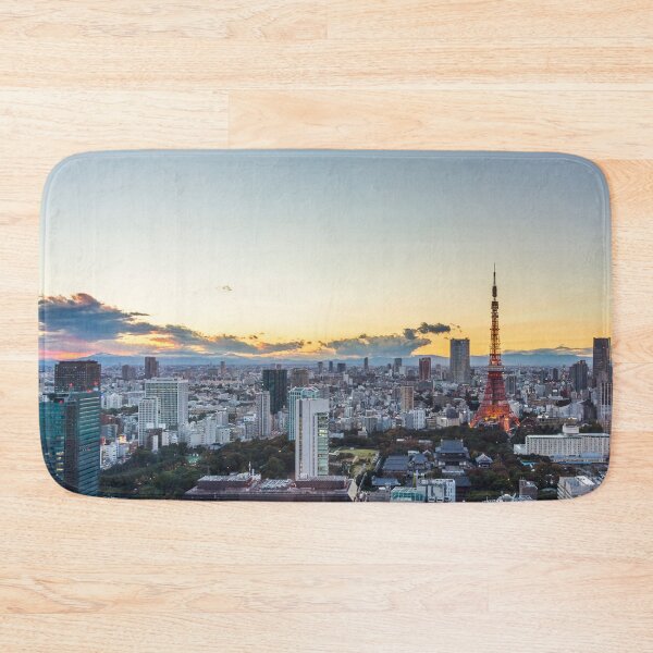 Item preview, Tokyo top view sunset designed and sold by TravelDrone.