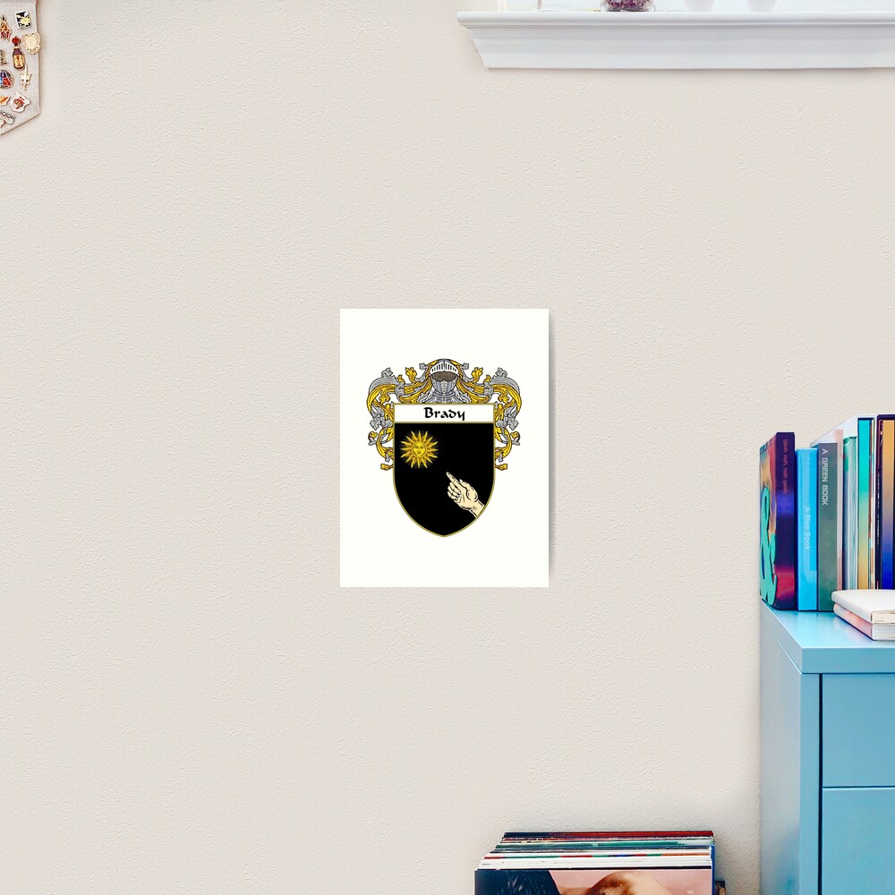 "Brady Coat of Arms/Family Crest" Art Print for Sale by IrishArms