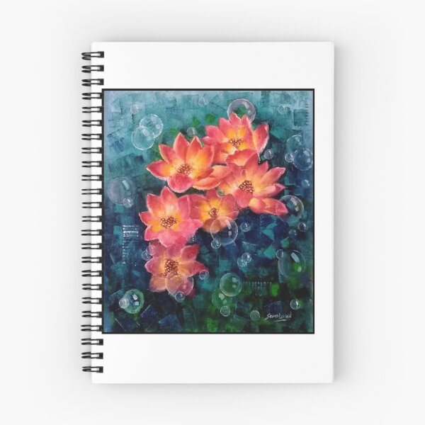 Item preview, Water lilies Abstract designed and sold by SEEMAFINEART.