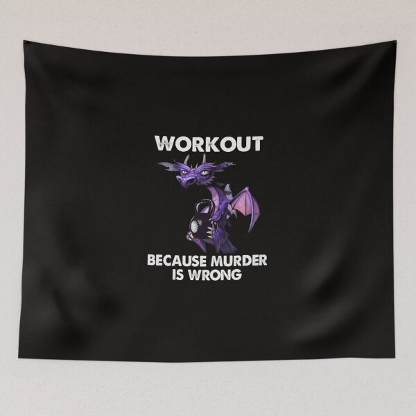 Item preview, Workout Because Murder Is Wrong designed and sold by juny2020.