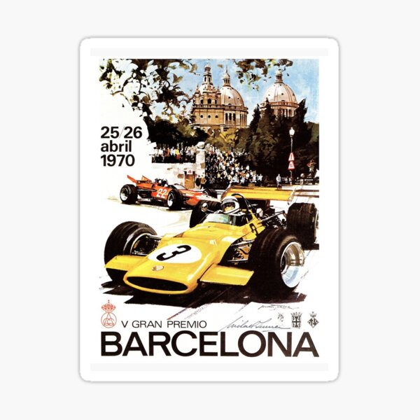 Cataluna F1 Car Window Sticker Catalunya Track Decal Sign Formula 1 Cataluña