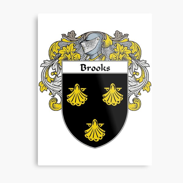 "Brooks Coat of Arms/Family Crest" Metal Print for Sale by IrishArms