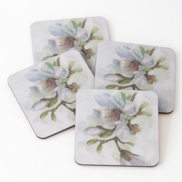 Item preview, Spring Magnolia Flowers of Vancouver designed and sold by The Willow Of  Rain City.