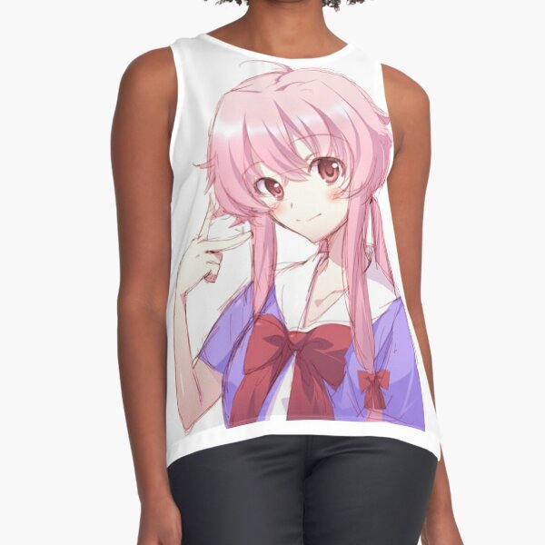 Yuno Gasai Blood Splatter Tank Tops Vest 100% Cotton Yuno Gasai Blood Knife Mirainikki  Mirai Nikki Anime Manga - Tank Tops - AliExpress