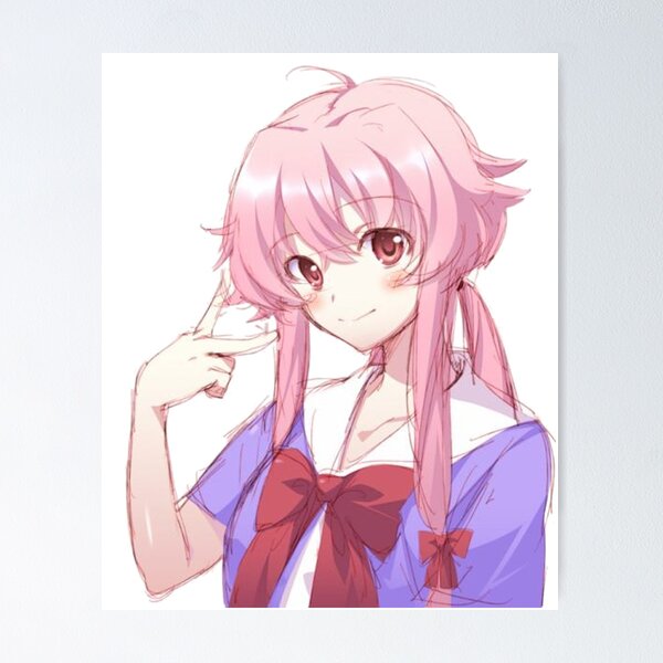 156847 Mirai Nikki Redial Anime Decor Wall 16x12 Poster Print