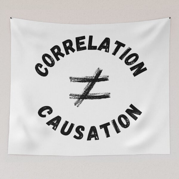 Item preview, Correlation is not Causation - Psychology Design designed and sold by Psychologist's Inventory.