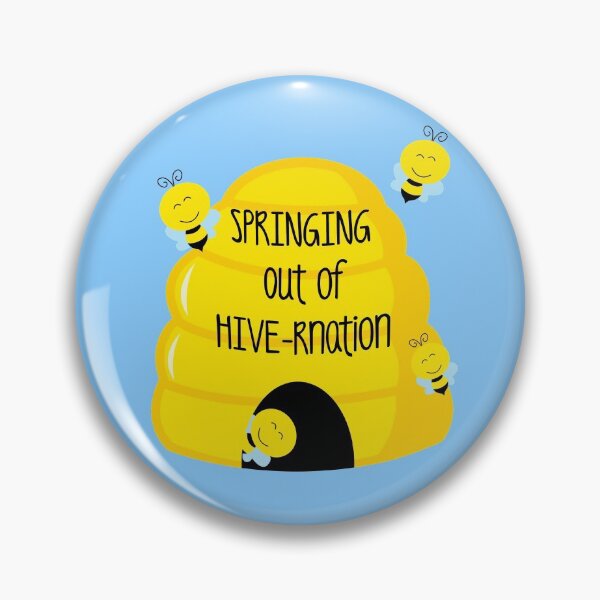 Item preview, Springing Out of HIVE-rnation!! (On Blue) designed and sold by PawsitiveMum.
