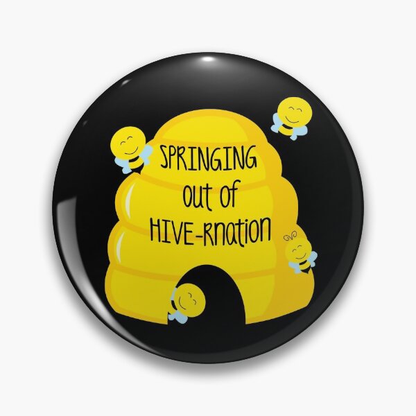 Item preview, Springing Out of HIVE-rnation!! (On Black) designed and sold by PawsitiveMum.