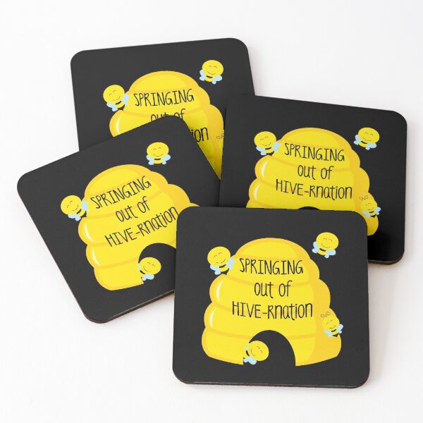 Item preview, Springing Out of HIVE-rnation!! (On Black) designed and sold by PawsitiveMum.
