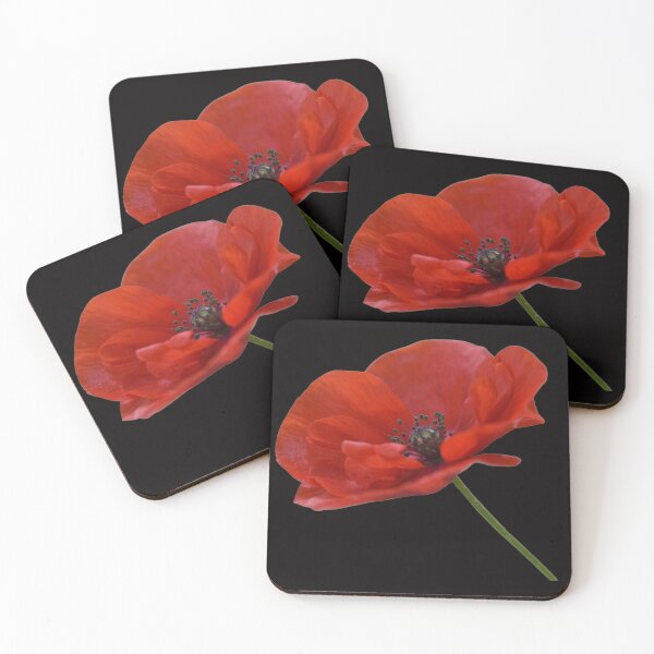 Item preview, Single Red Poppy Flower designed and sold by Felicity-K.