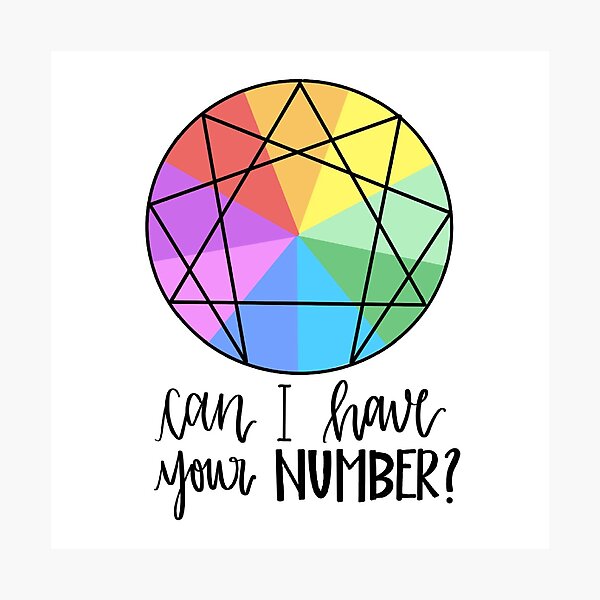 Item preview, Enneagram: Can I have your number? designed and sold by bekahbriscoe.