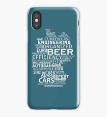 Germany in words (white text) iPhone Case