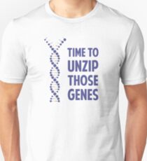Time To Unzip Those Genetic Genes Slim Fit T-Shirt