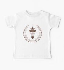 Silhouette badminton racket shuttle Baby Tee
