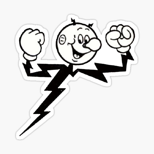 Reddy Kilowatt, your electrical servant Sticker