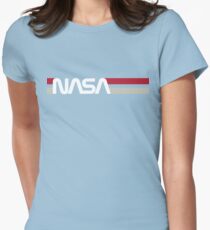Retro-NASA Tailliertes T-Shirt für Frauen