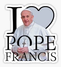 I Love Pope Francis Sticker
