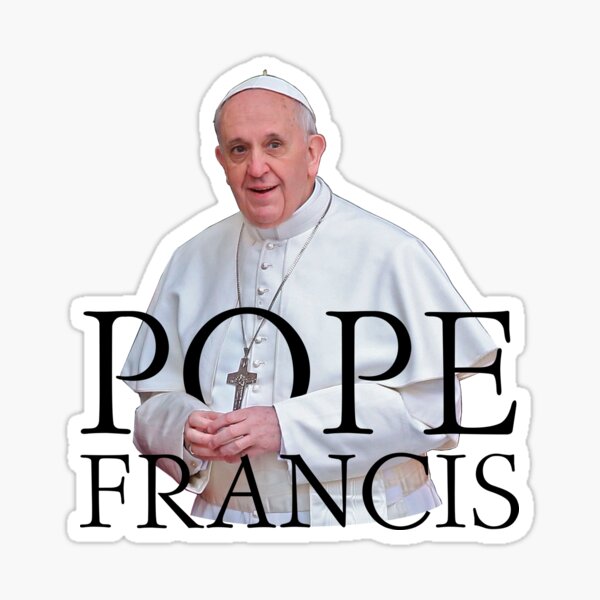Vista previa del artículo con la obra «Papa Francisco», diseñado y vendido por Garaga.