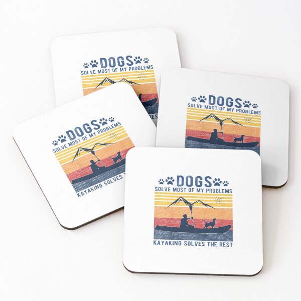 Item preview, Dogs Solve Most Of My Problems Kayaking Solves The Rest designed and sold by Emmet Green.