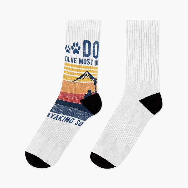 Item preview, Dogs Solve Most Of My Problems Kayaking Solves The Rest designed and sold by Emmet Green.