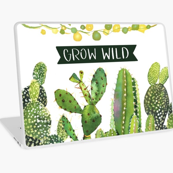 Grow wild cactus Laptop Skin