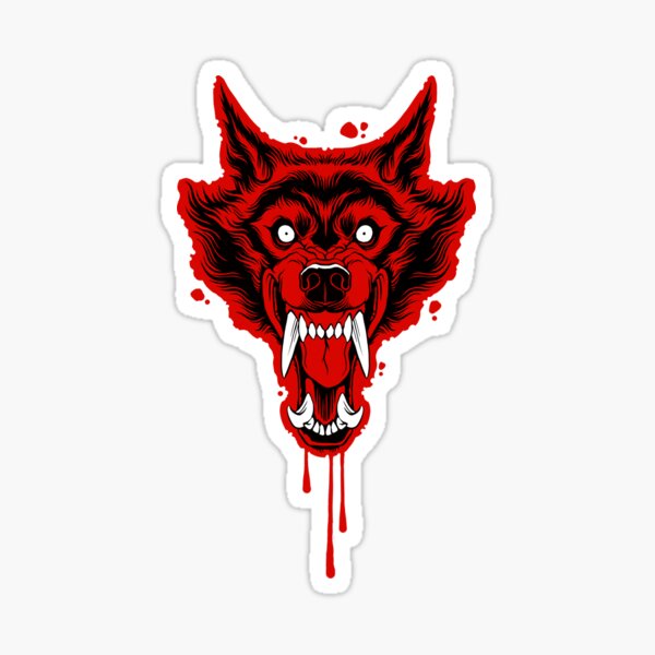 Red Wolf Sticker
