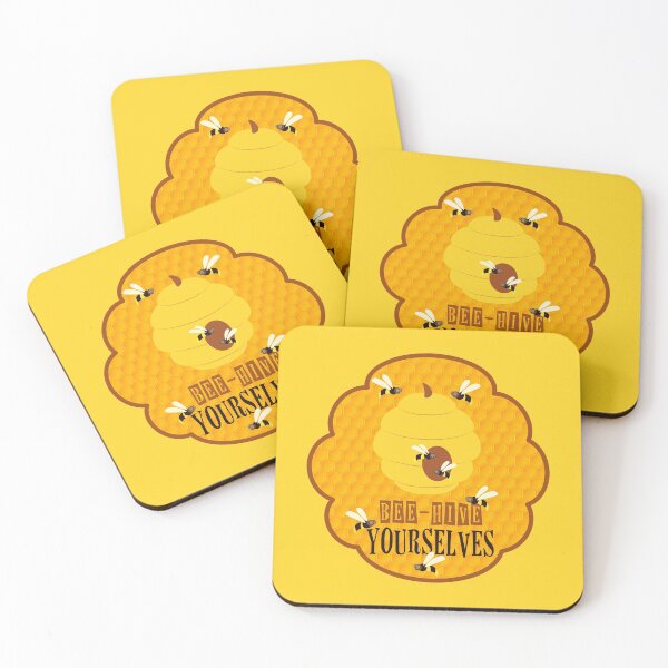 Item preview, Bee-HIVE Yourselves! (On Yellow) designed and sold by PawsitiveMum.
