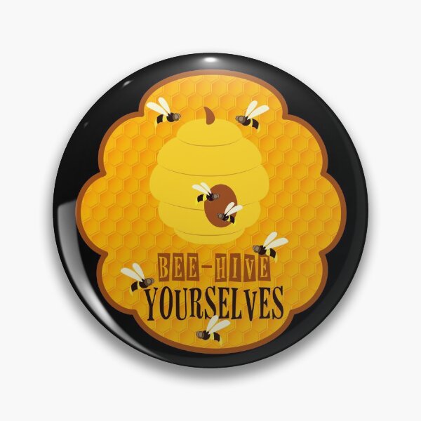 Item preview, Bee-HIVE Yourselves! (On Black) designed and sold by PawsitiveMum.
