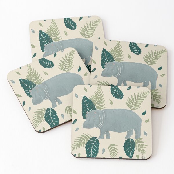 Item preview, Hippopotamus in the jungle designed and sold by AngelaVog.